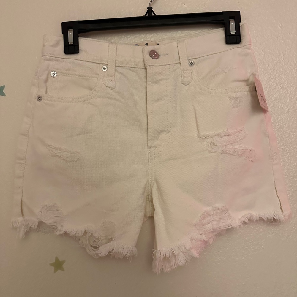 We the free white jean shorts